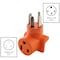 Ac Works Plug Adapter, 6-50R, 14-30P, 0 ft., Orange WD1430650 - alternate 4
